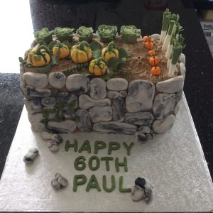 vegetable garden cake