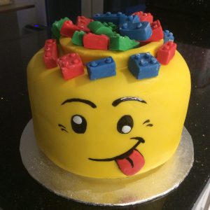 lego head cake £40